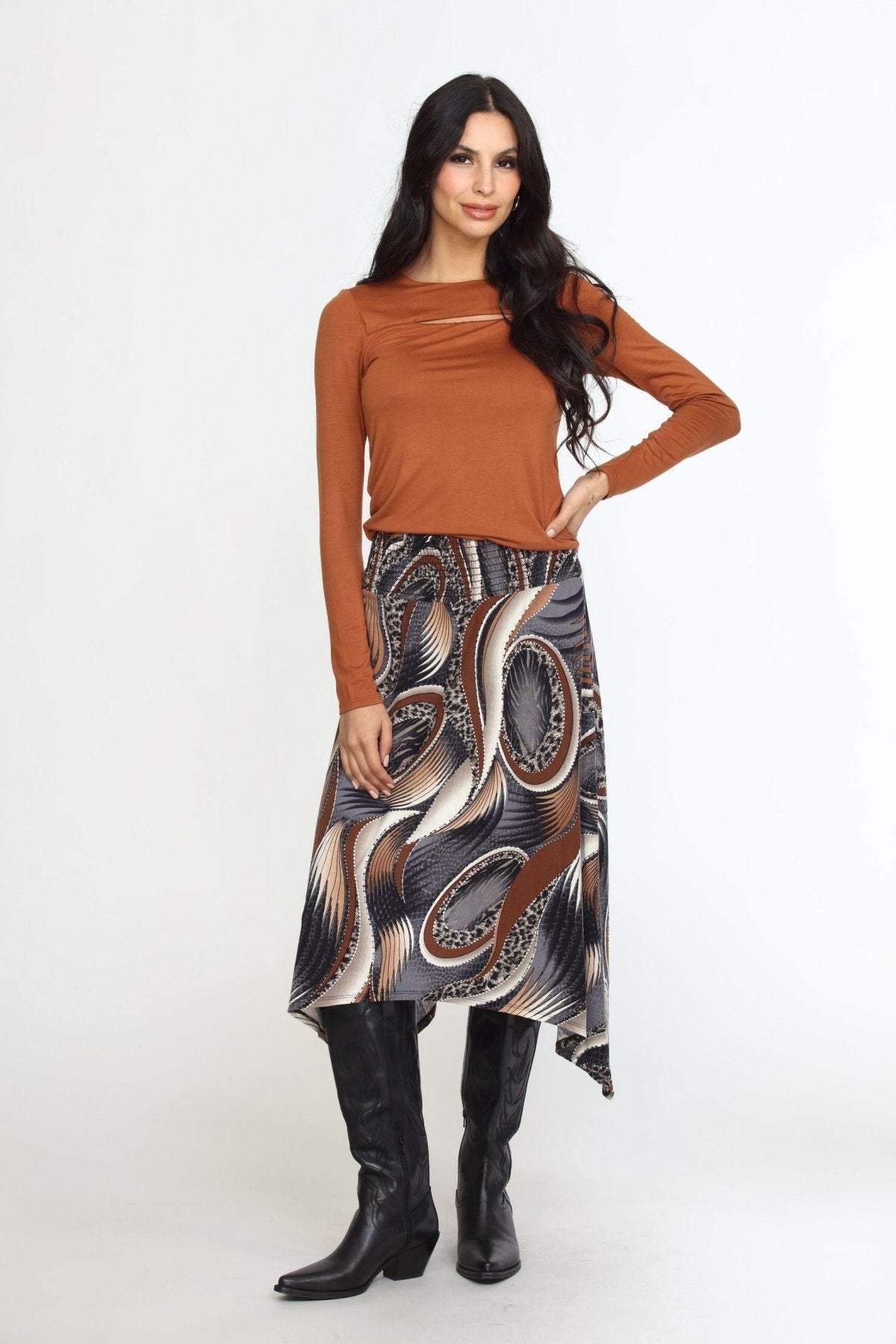 Alexandre ITY Midi Skirt-FINAL SALE