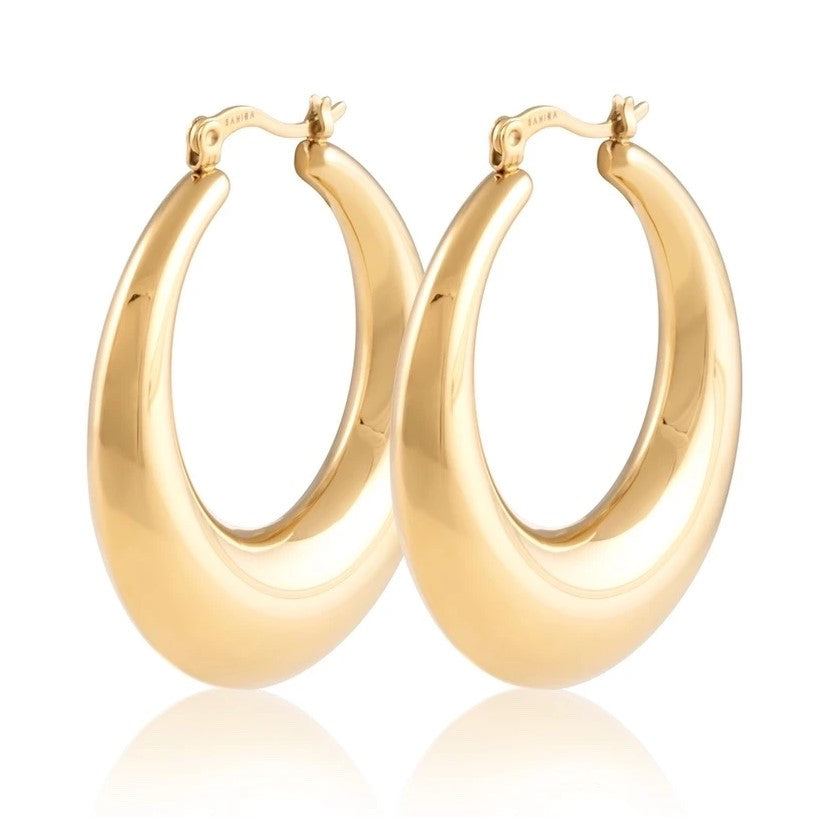 Sahira Maddie Hoop Earrings - 18k Gold Plated