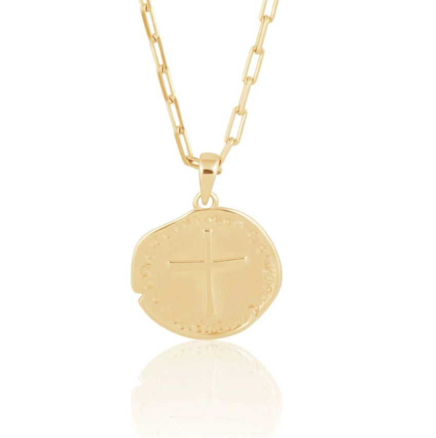 Sahira Amelia Coin Necklace - 18K Gold Plated