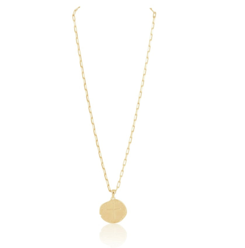 Sahira Amelia Coin Necklace - 18K Gold Plated