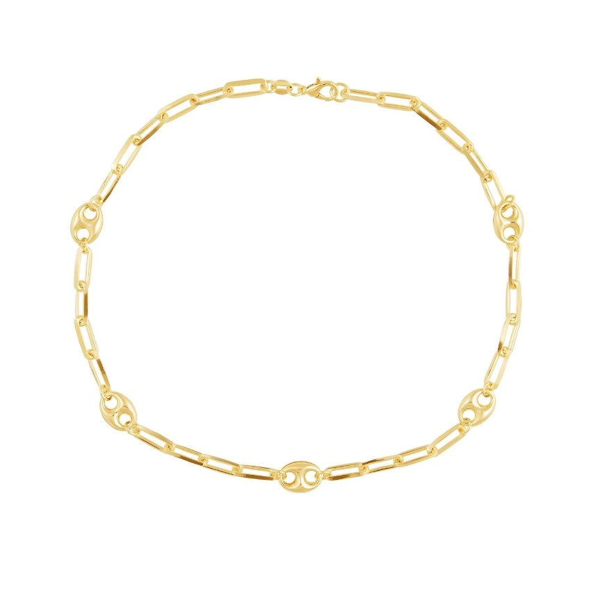 Indigo Chain Necklace - 14k Gold Filled