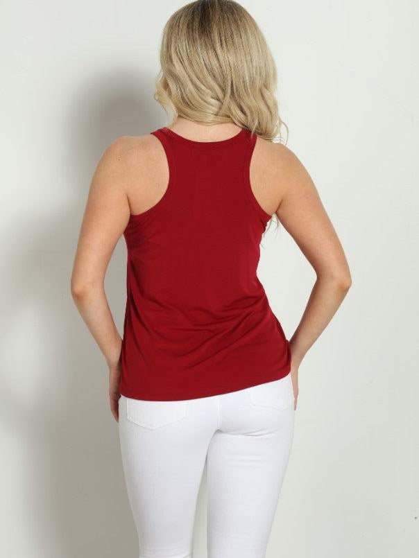 Merlot Stretch Swing Tank-BEST SELLER