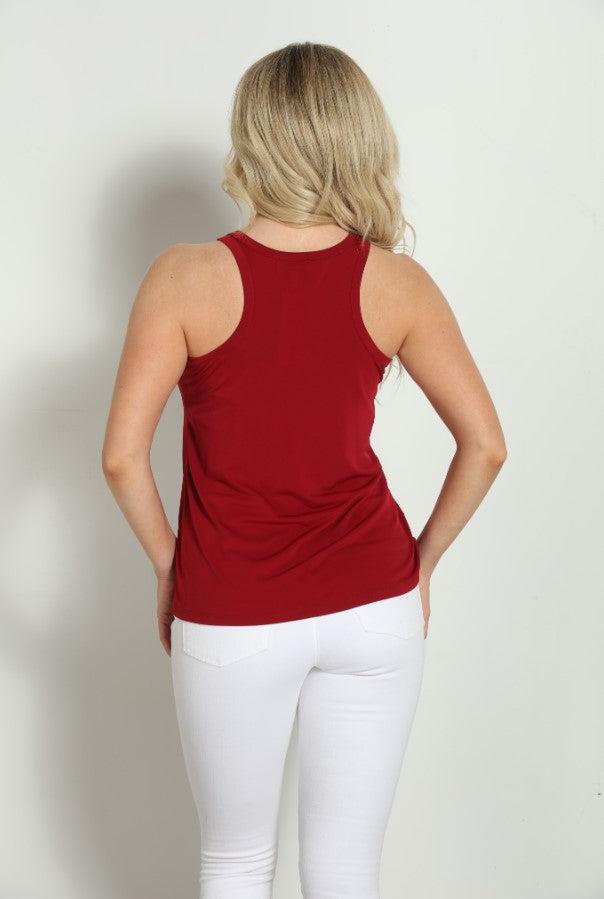 Merlot Stretch Swing Tank-FINAL SALE