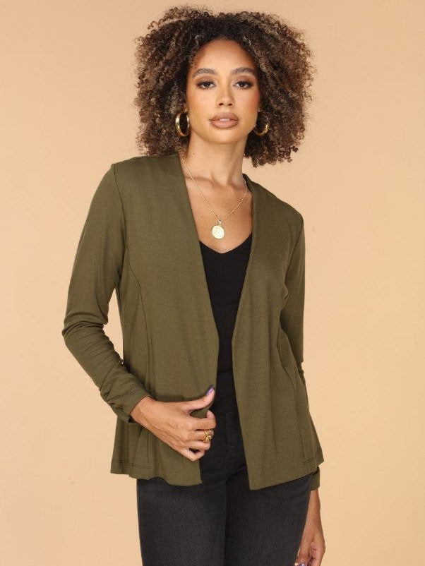 Olive Soft Ponti Jacket