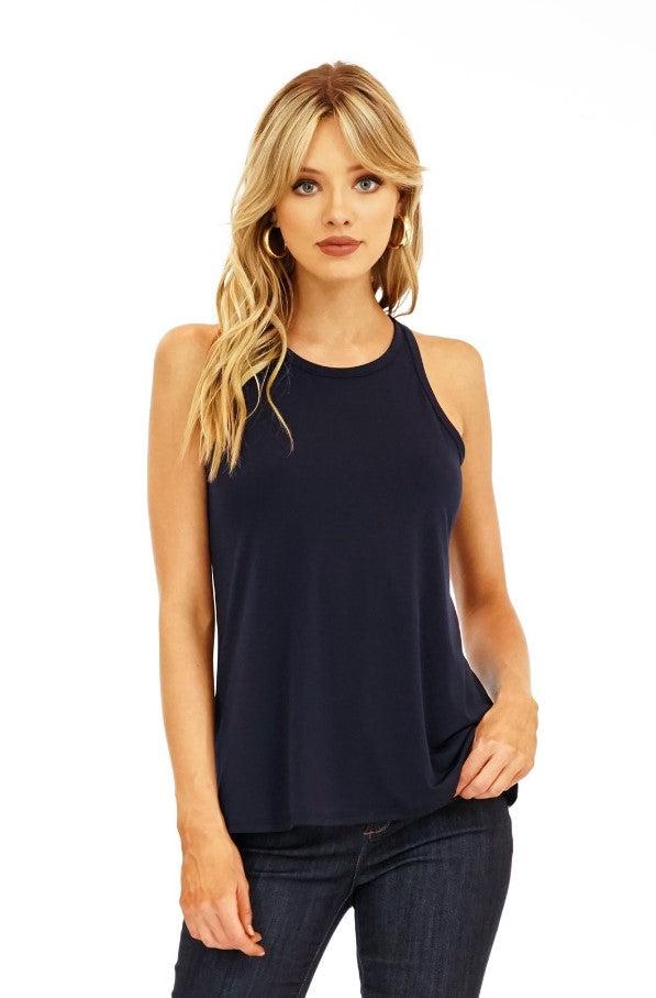 Navy Stretch Swing Tank-Best Seller