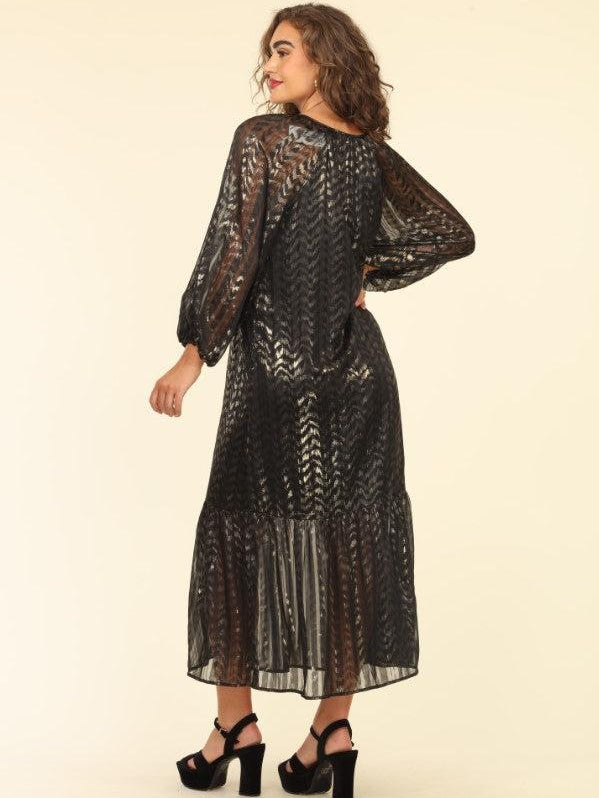 Manda Raglan Chiffon Maxi Dress-FINAL SALE