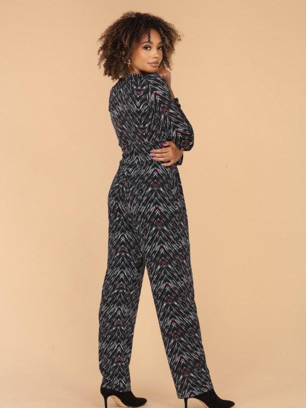 Gayle Deep V-Neck Jumpsuit-FINAL SALE