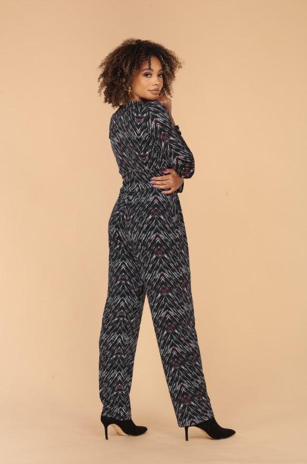 Gayle Deep V-Neck Jumpsuit-FINAL SALE
