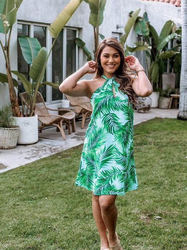 Tropicale Twist Swing Dress-FINAL SALE