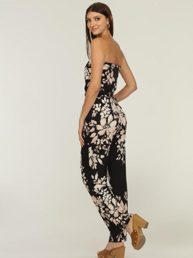 Mayfair Stretch Shirred Tube Jumpsuit-FINAL SALE