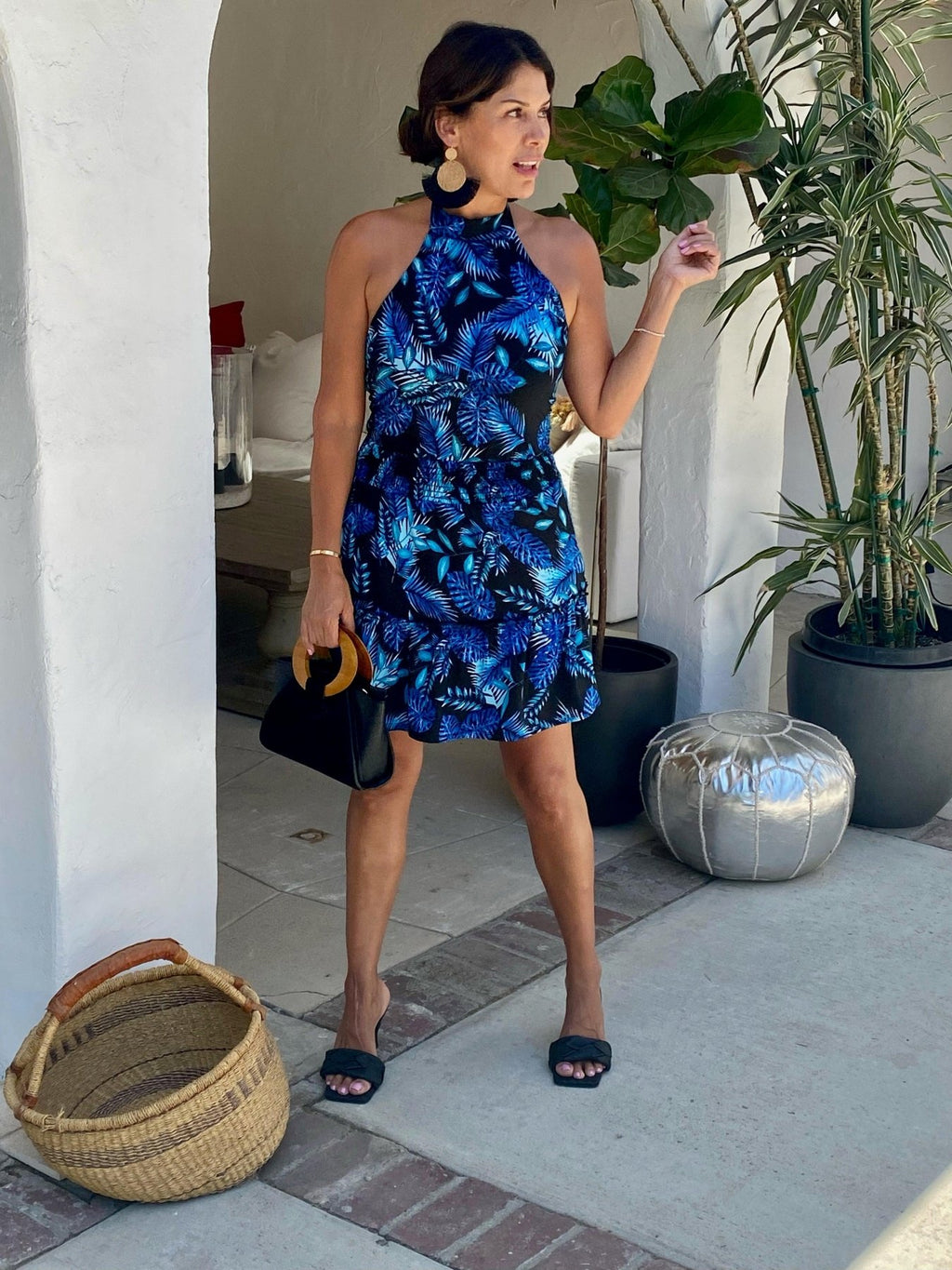 Palm Smocked Stretch Skirt - FINAL SALE