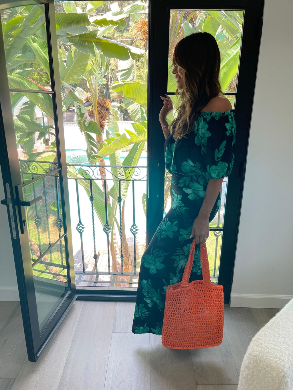 Gemma Off the Shoulder Mom Cropped Top-FINAL SALE